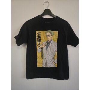 Jujutsu Kaisen Kento Nanami Shirt Mens Medium Black Anime Graphic Tee T-Shirt